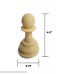 MegaChess Individual Chess Piece Pawn 4.5 Inches Tall Black or White 2. White B076X9PCCK